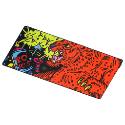 Mouse Pad Tiger Extended PCYES 900x420mm Speed Base Antiderrapante PMT90X42 3