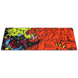 Mouse Pad Tiger Extended PCYES 900x420mm Speed Base Antiderrapante PMT90X42 4