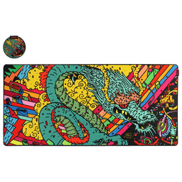 Mouse Pad Dragon Extended PCYES 900x420mm Speed Base Antiderrapante PMD90X42 1