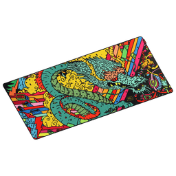 Mouse Pad Dragon Extended PCYES 900x420mm Speed Base Antiderrapante PMD90X42 2