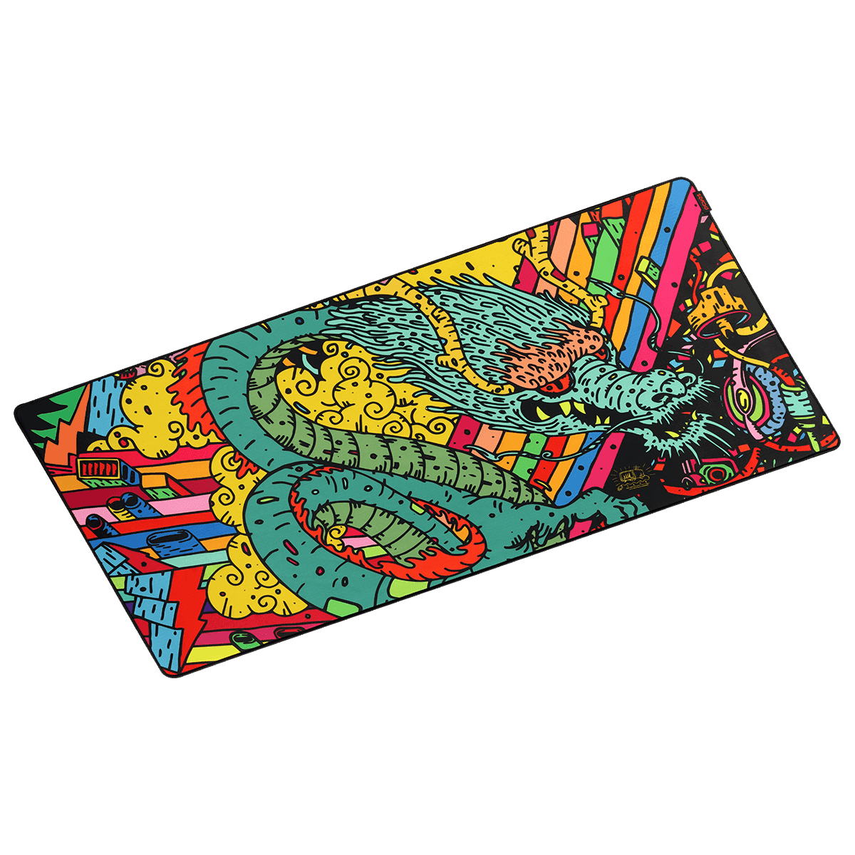 Mouse Pad Dragon Extended PCYES 900x420mm Speed Base Antiderrapante PMD90X42 em destaque