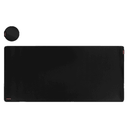 Mouse Pad Black Extended PCYES 900x420mm Antiderrapante PMC90X42B 1