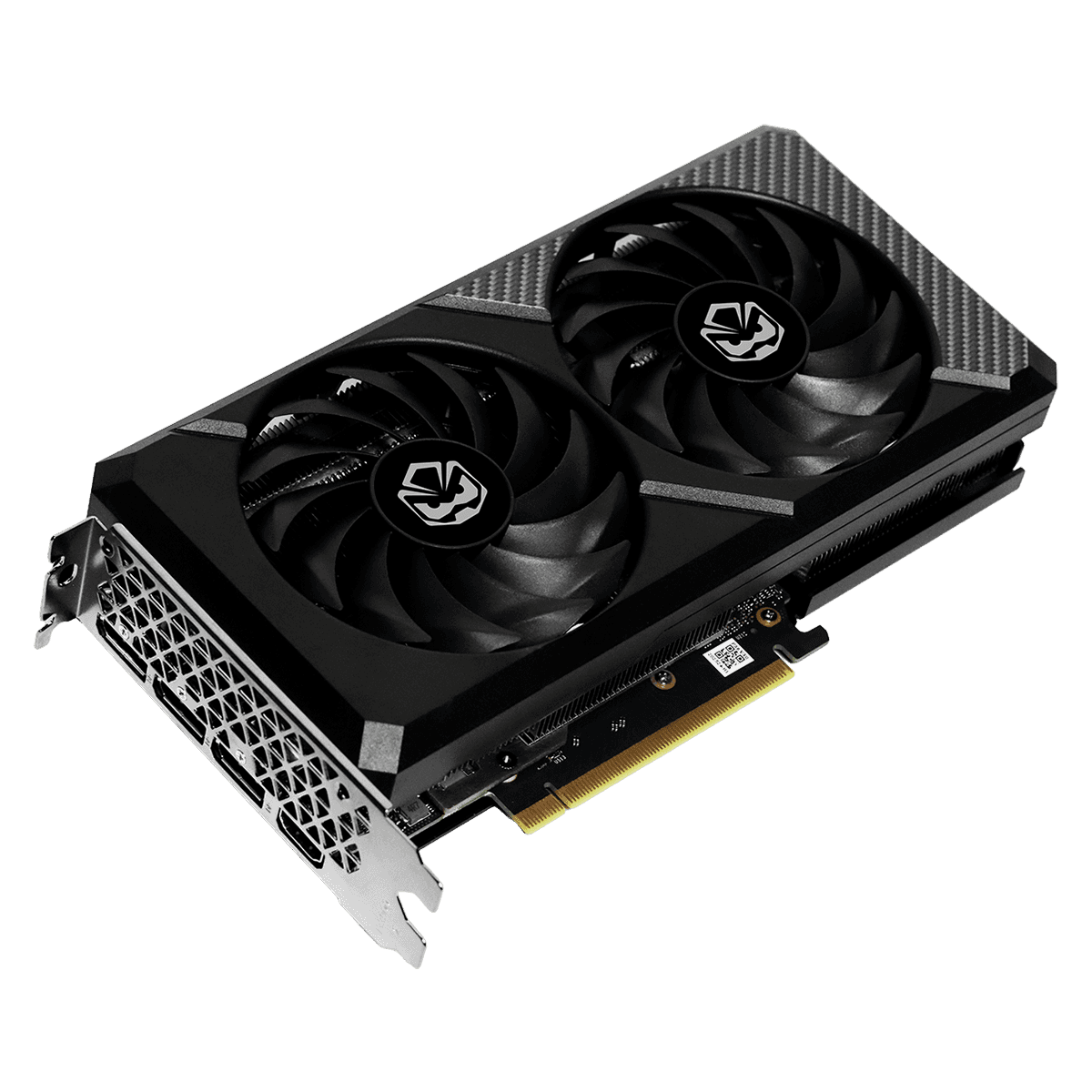 Gpu Rtx 3060 Ti 8 Gb Ddr 6 256 Bits Full Size Dual Fan Pvr 30608 Tgr 6 Df 3 detalhe