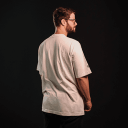 Camiseta PCYES Oversized Basic Off White Tamanho P 5